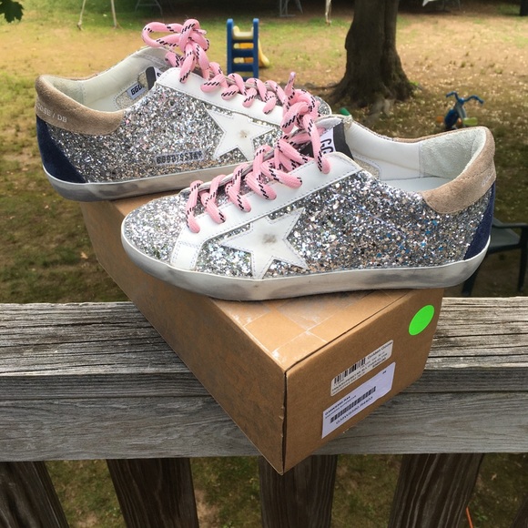 Golden Goose Superstar Glitter/White Star 36 NIB - Picture 3 of 10
